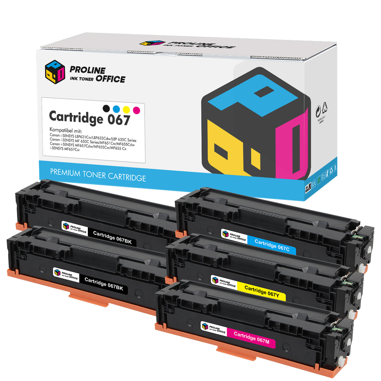 Canon i-SENSYS MF657Cdw toner 5pk