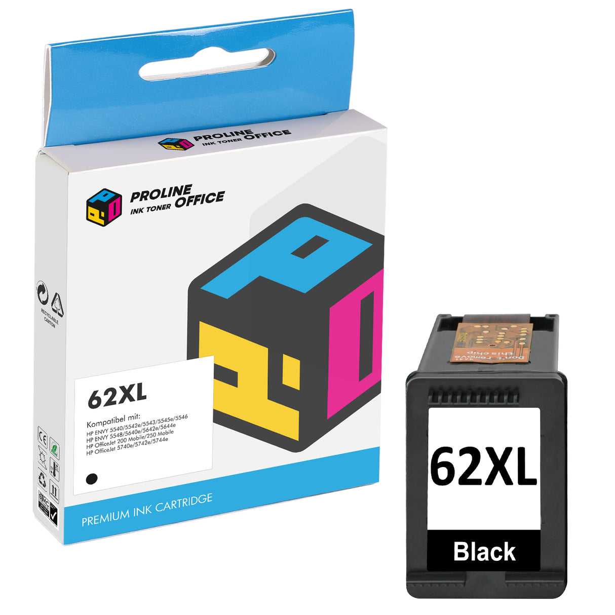 HP 62XL BK