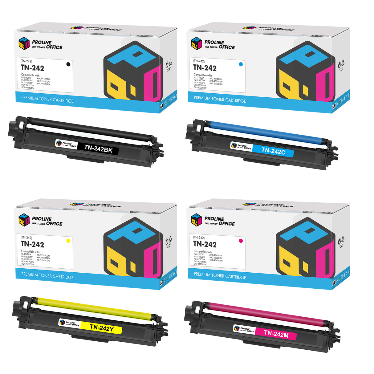 Kompatibel Brother HL-3152CDW Toner Set