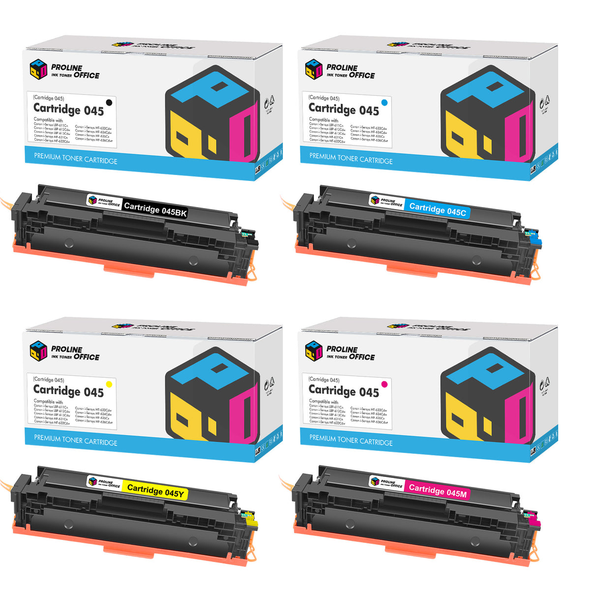 Kompatibel Canon i-SENSYS MF633Cdw Toner Set