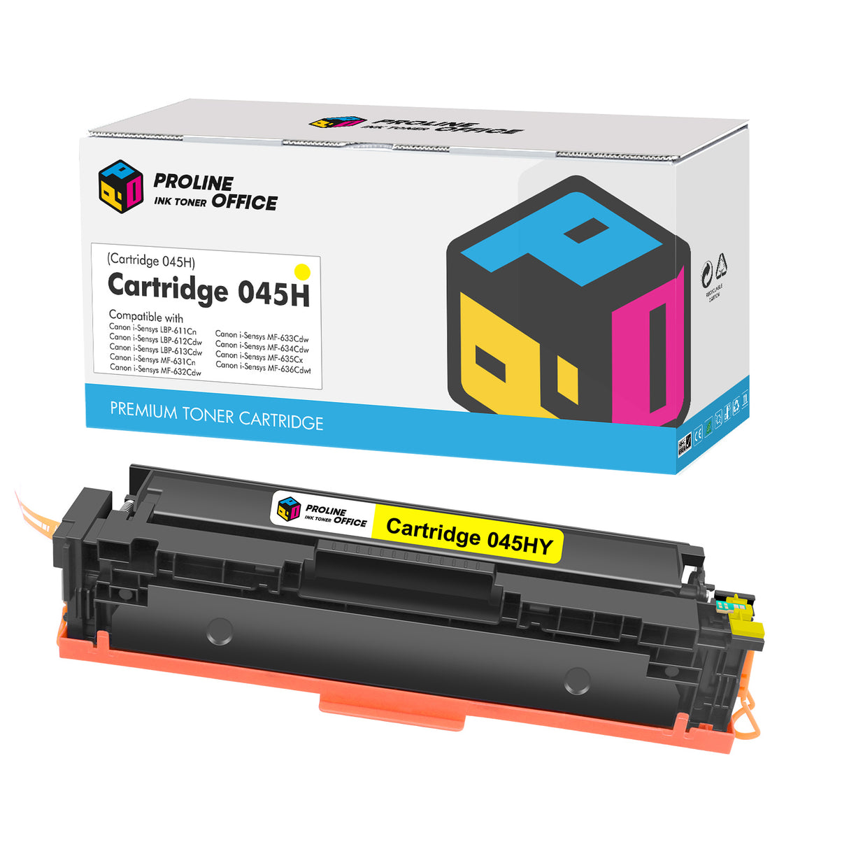 Kompatibel Canon 045H Toner Gelb