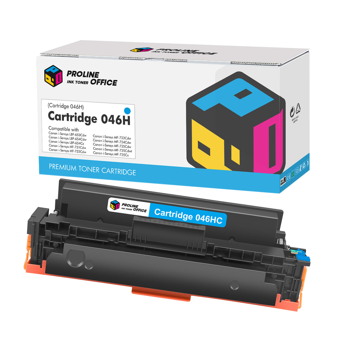 Kompatibel Canon 046H Toner Cyan