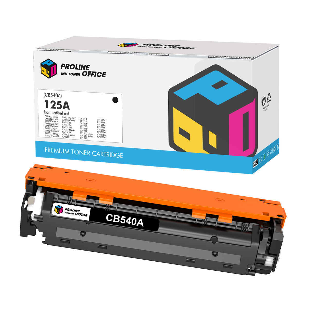 Kompatibel HP 125A(CB540A) Toner Schwarz