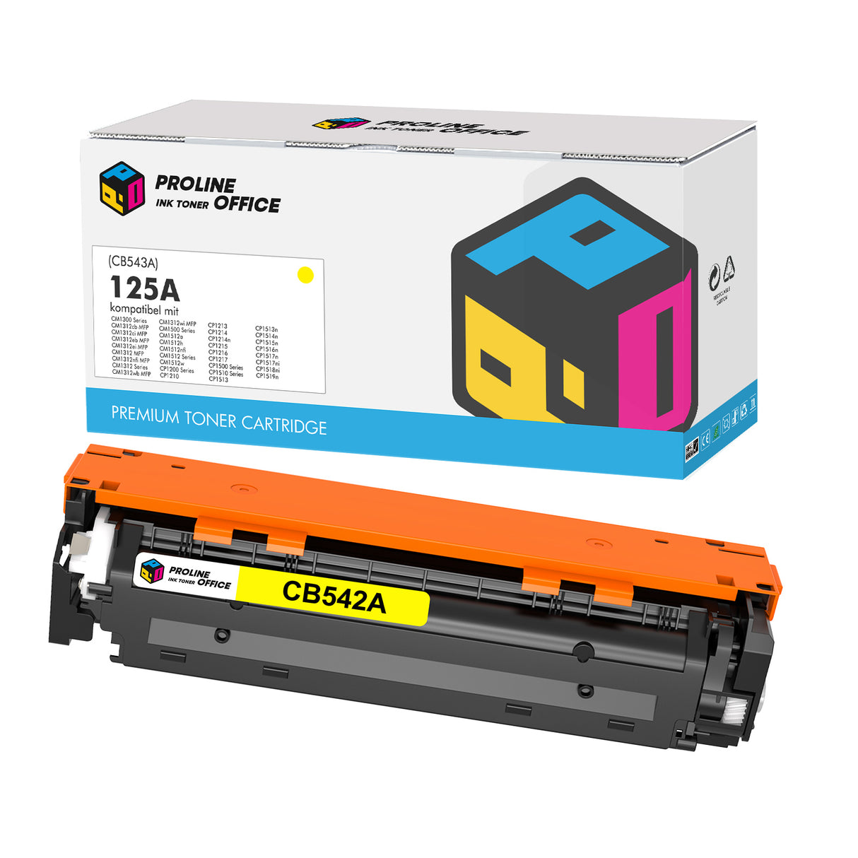 Kompatibel HP 125A(CB542A) Toner Gelb