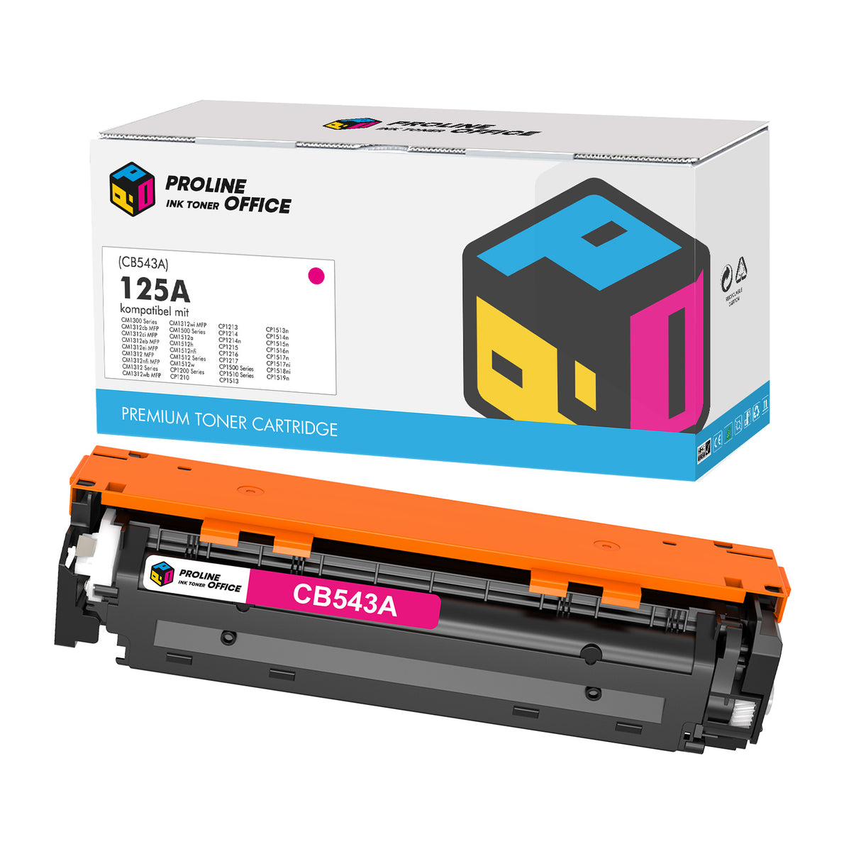 Kompatibel HP 125A(CB543A) Toner Magenta