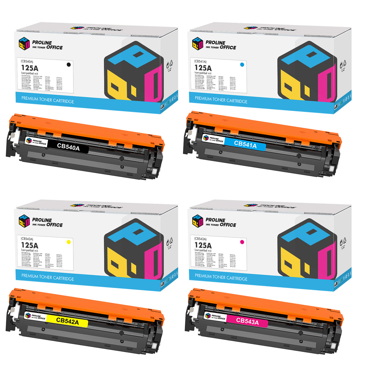 Kompatibel HP 125A Toner Set Multipack
