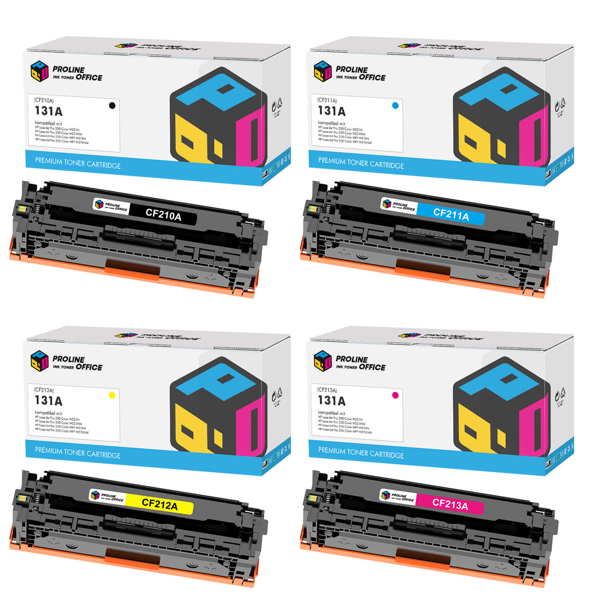 Kompatibel HP 131A Toner Set CMYK Multipack