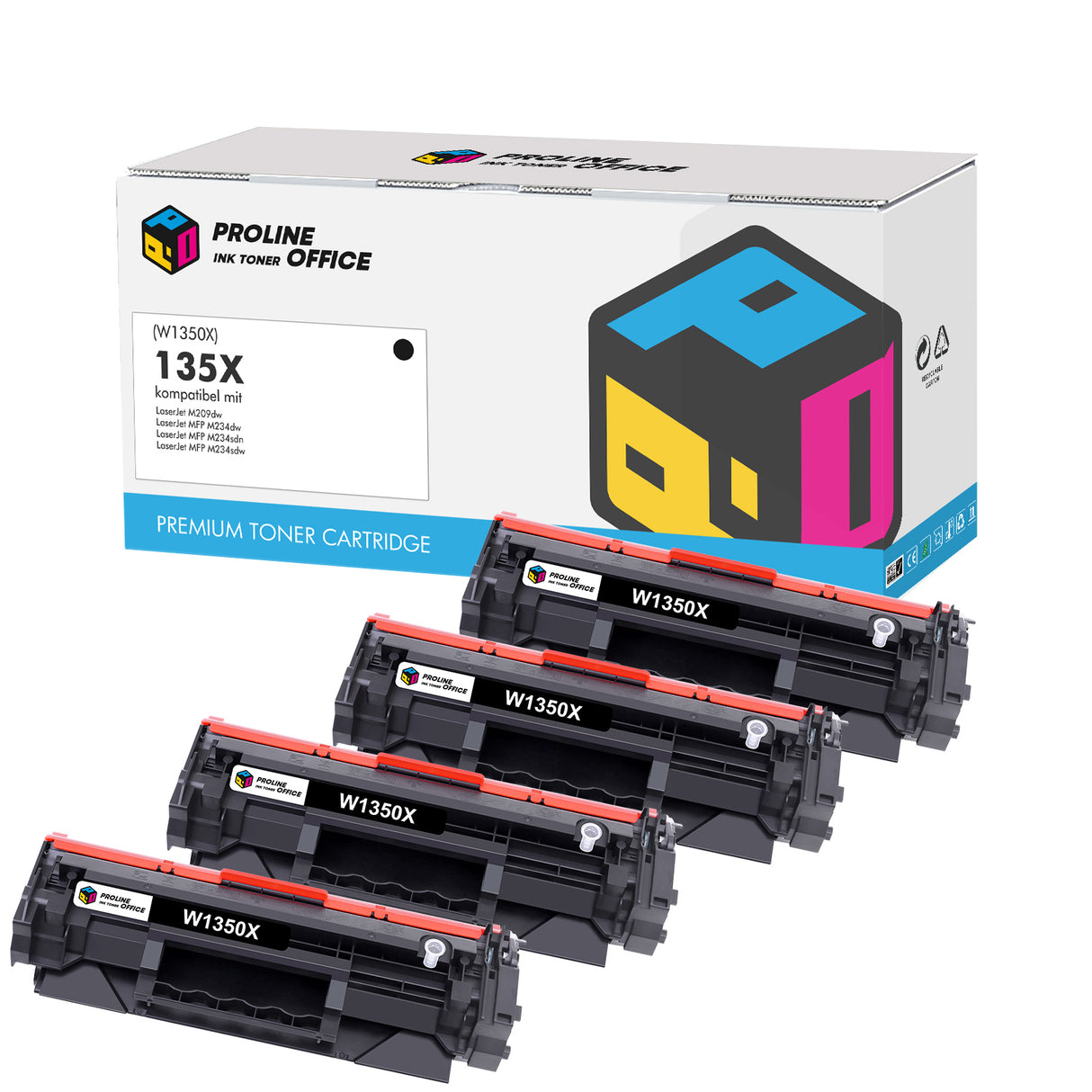 Kompatibel HP 135X(W1350X) Toner 4PK