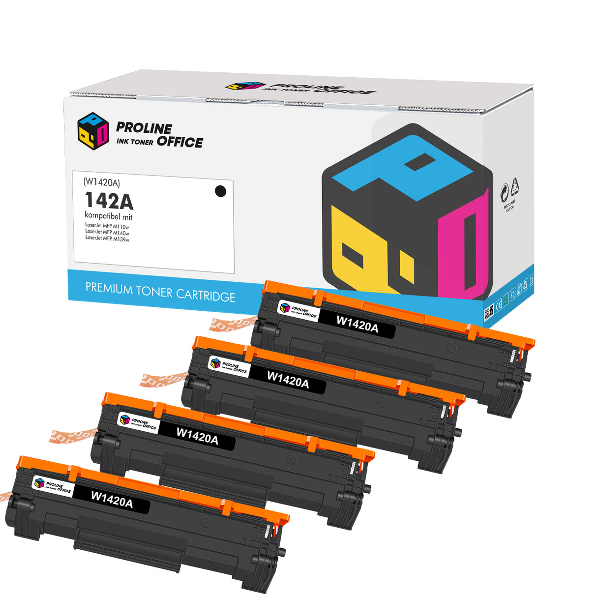 Kompatibel HP 142A(W1420A) Toner 4PK