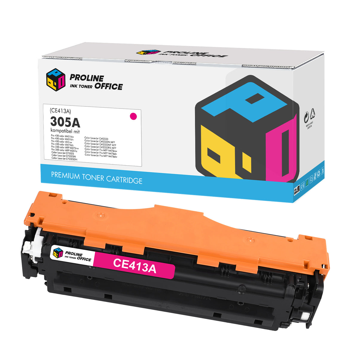 Kompatibel HP 305A(CE413A) Toner Magenta