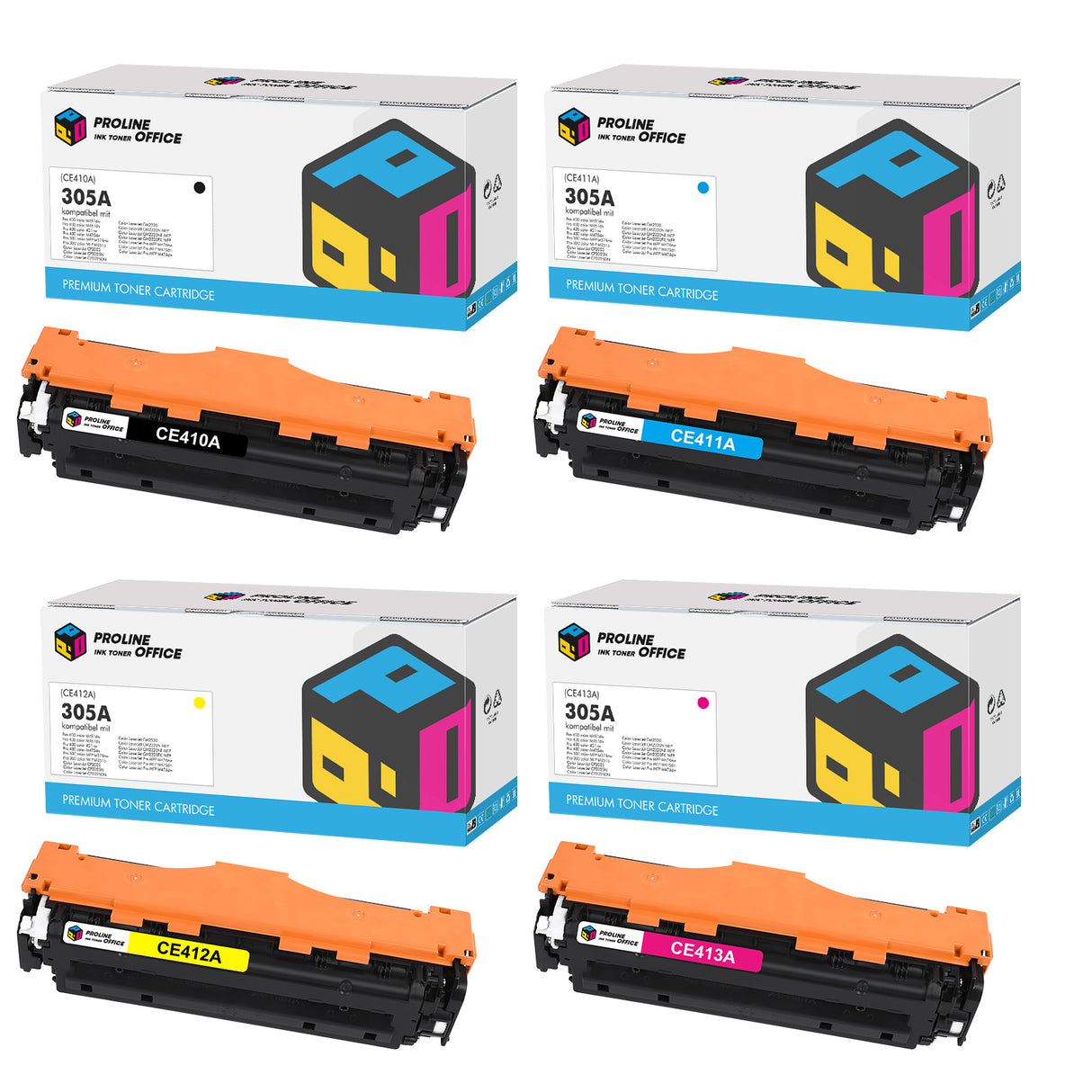 Kompatibel HP 305A Toner Set Multipack