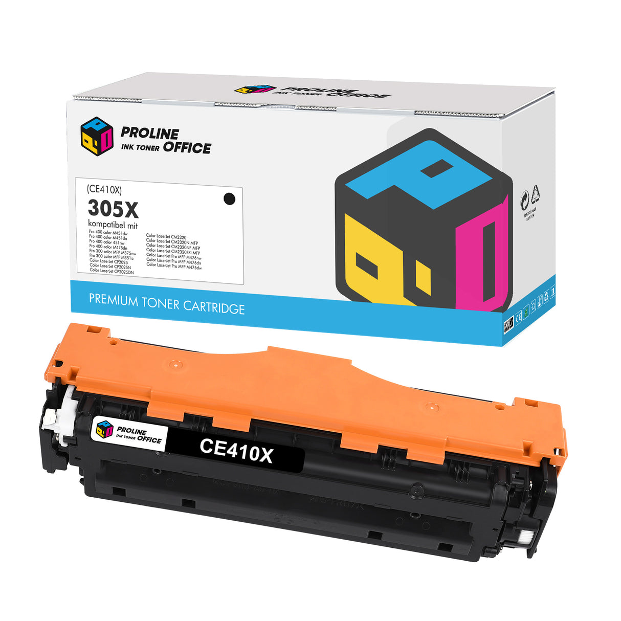 Kompatibel HP 305X(CE410X) Toner Schwarz