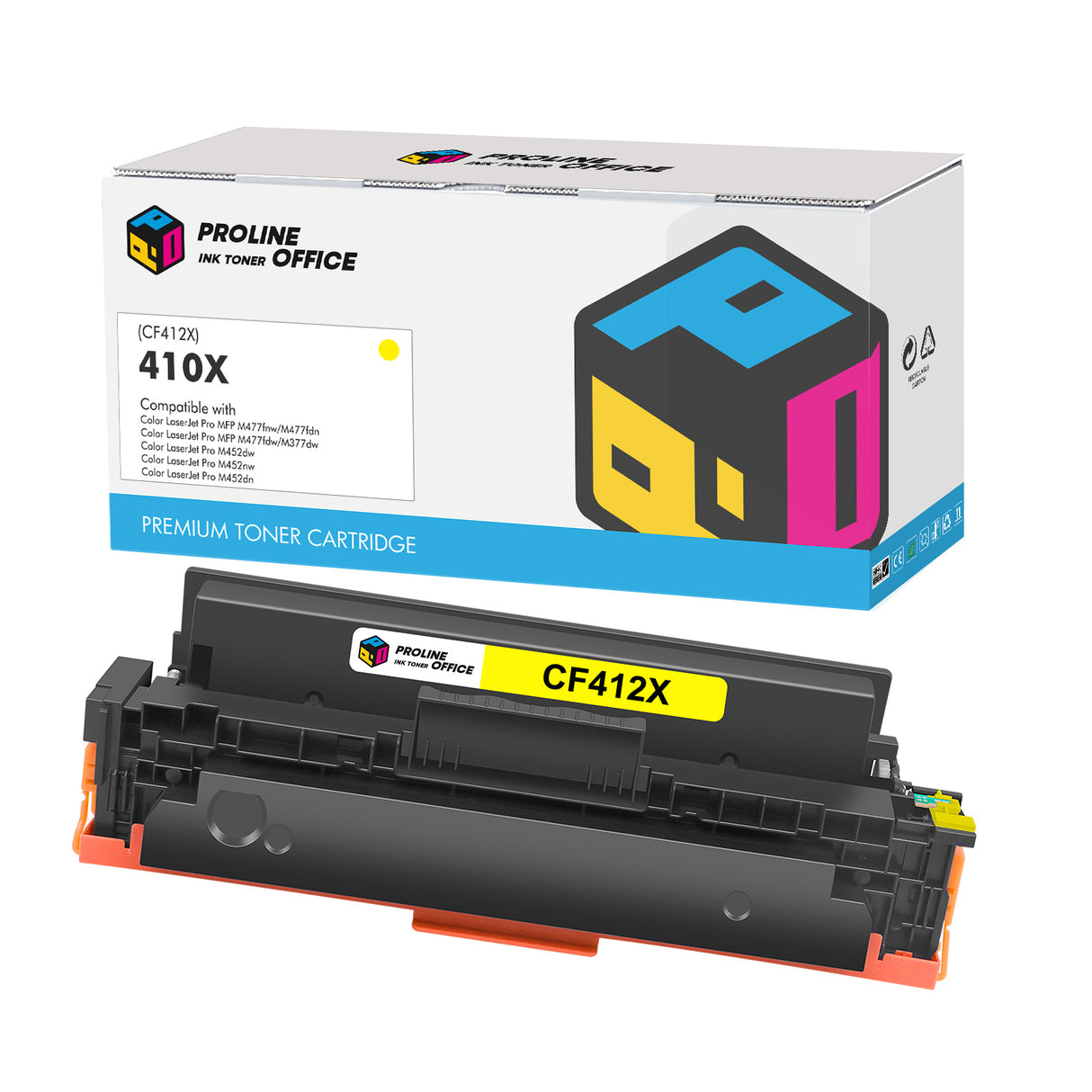 Kompatibel HP 410X Gelb Toner