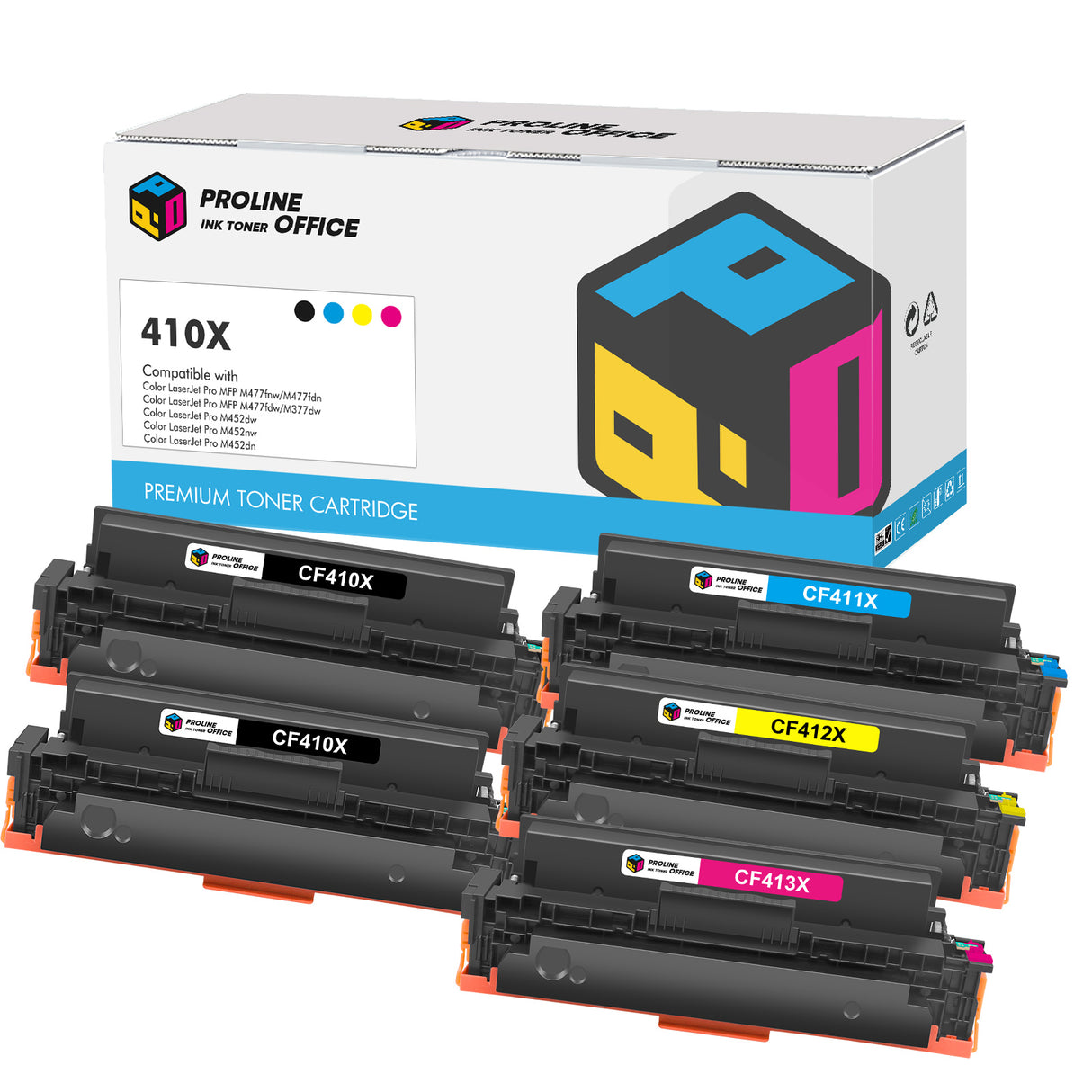 Kompatibel HP Color LaserJet Pro M477fdn Toner 5PK