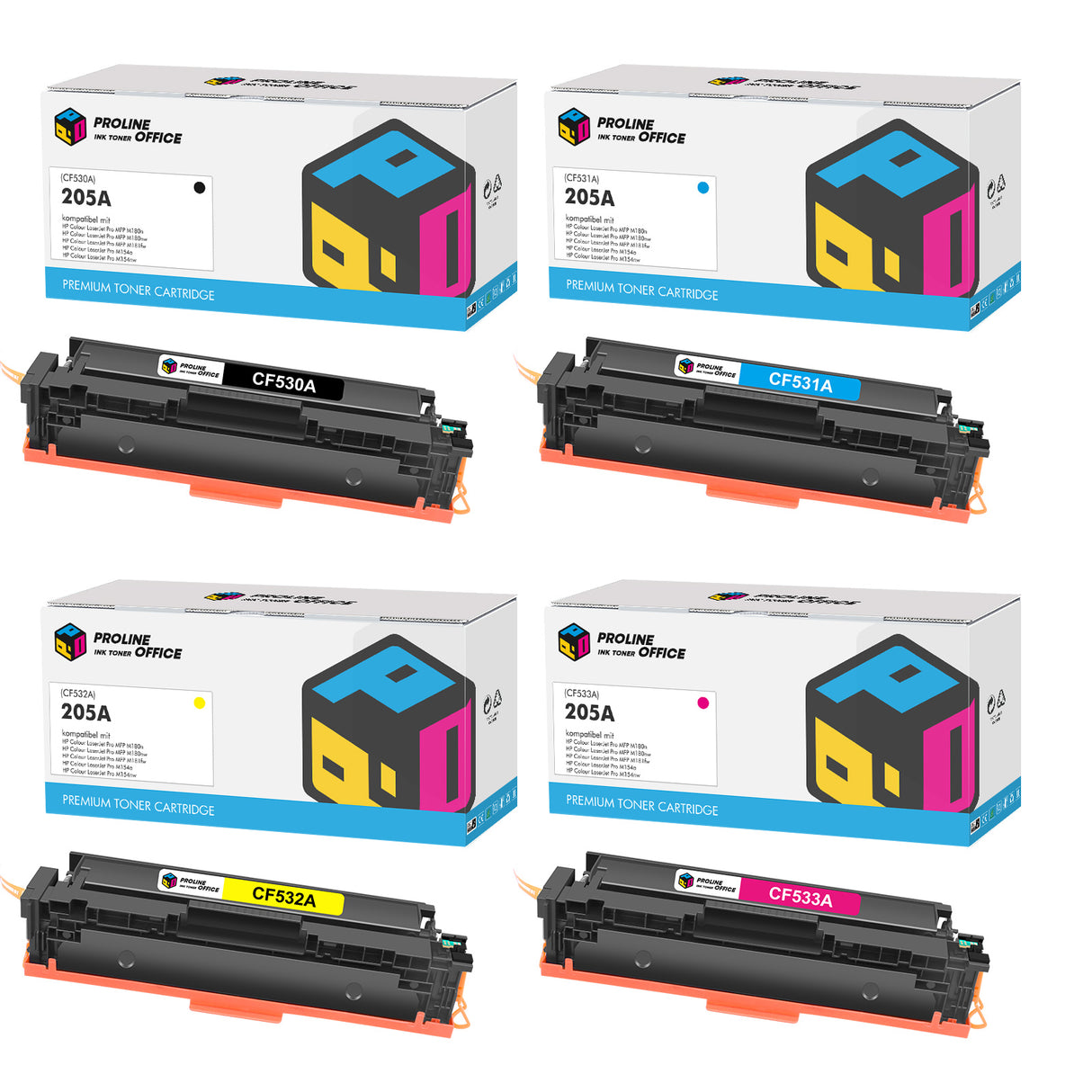 Kompatibel HP Color LaserJet Pro MFP M181fw Toner Set