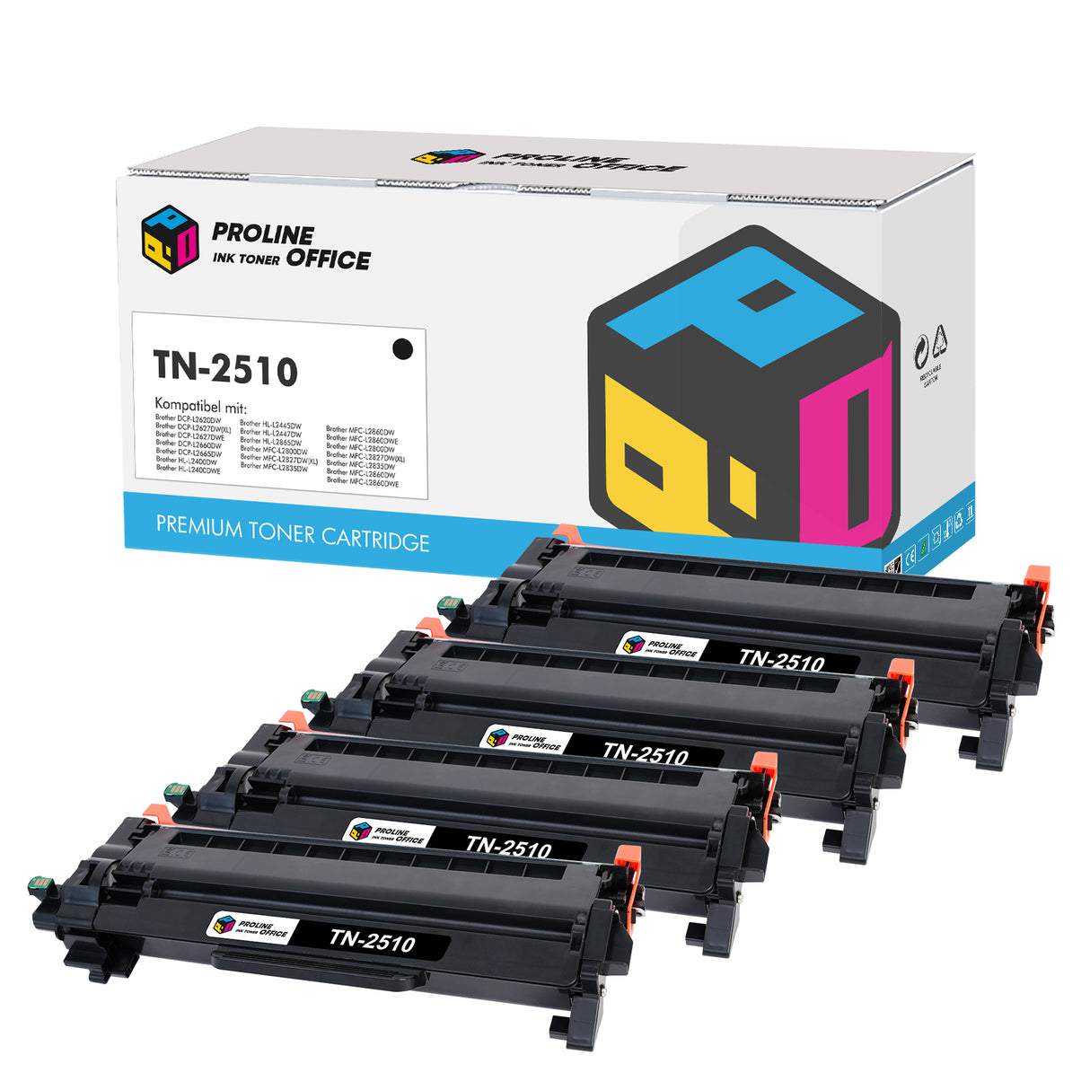 Brother TN-2510 Toner 4PK