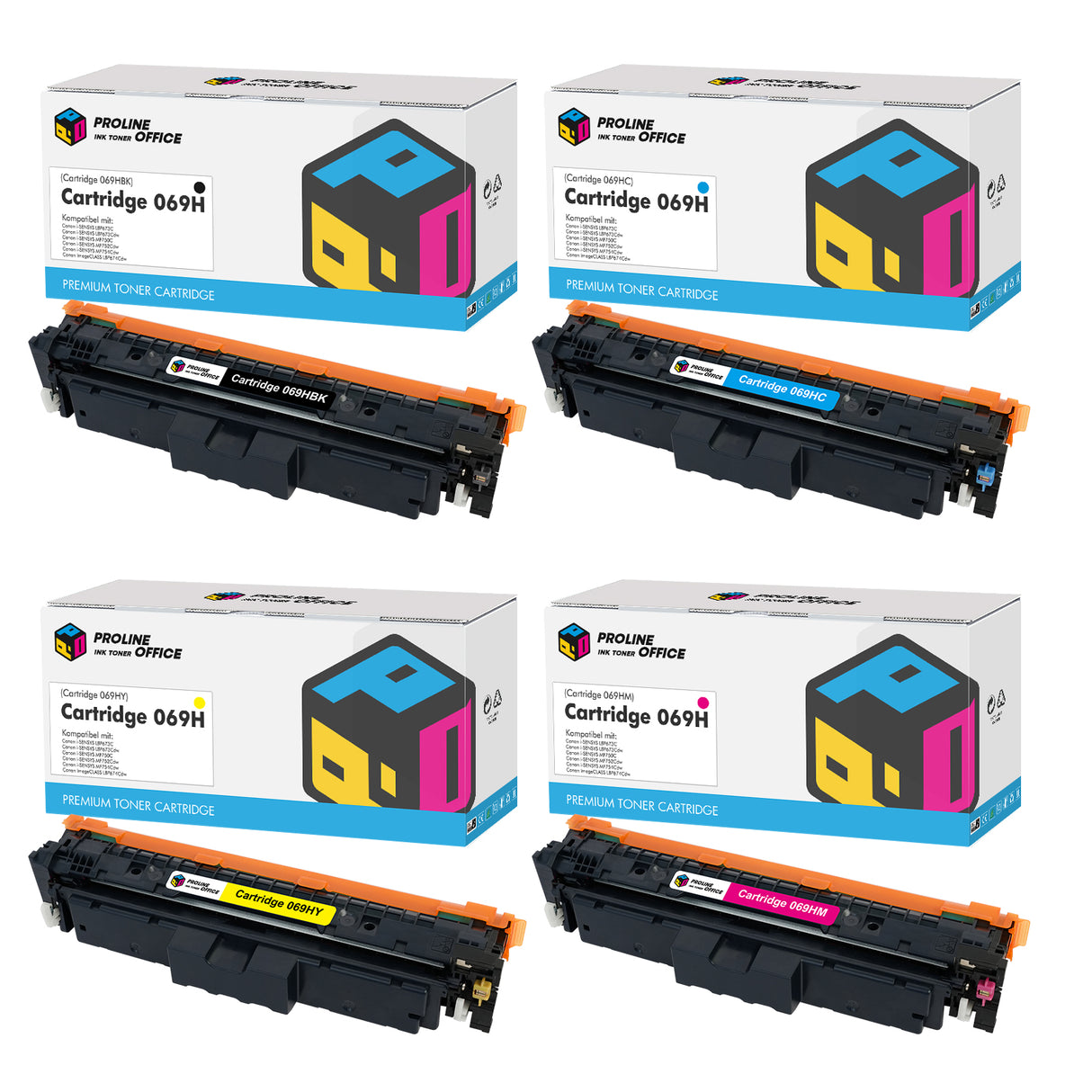 Canon i-SENSYS MF752Cdw Toner Canon 069h 4pk