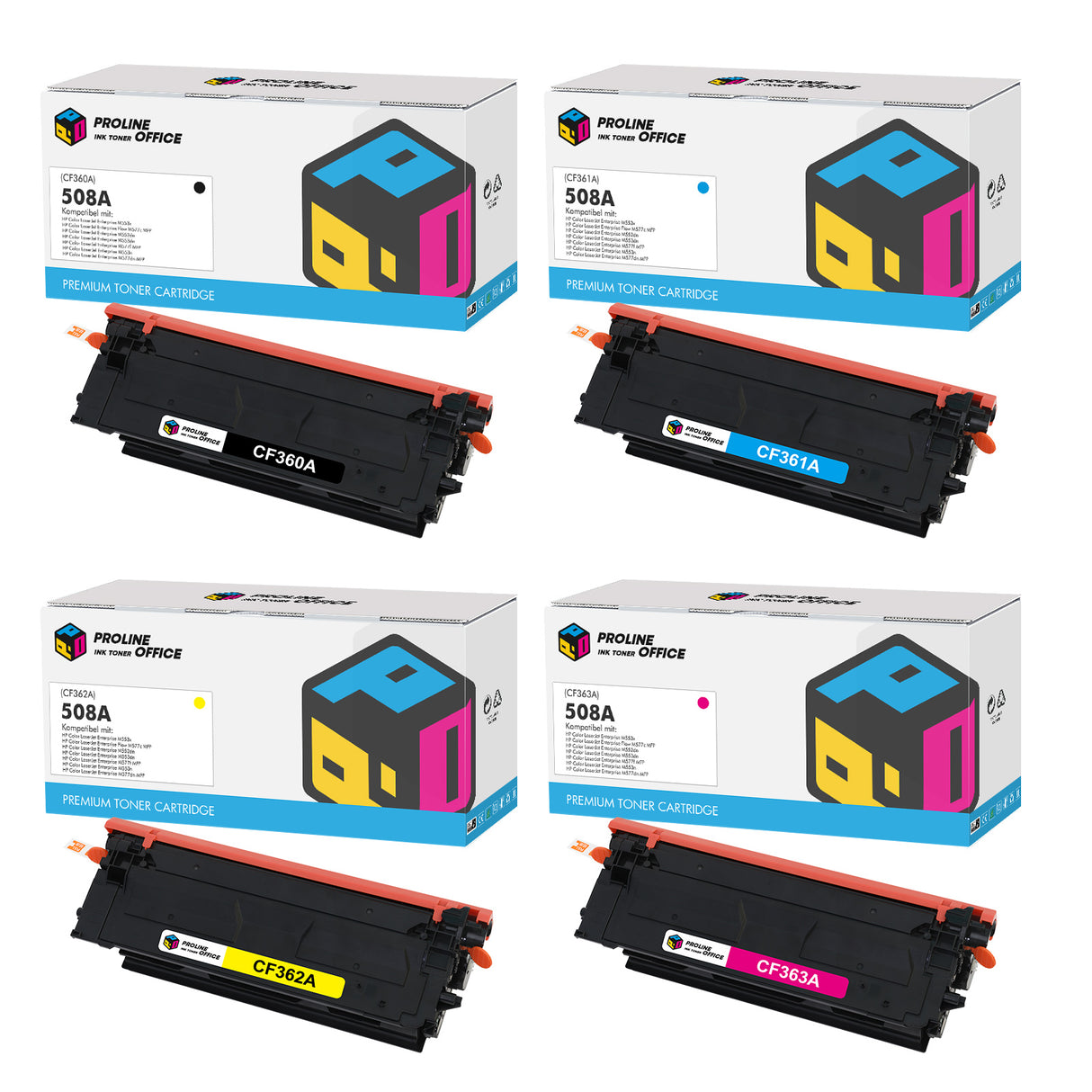 HP Color LaserJet Enterprise M553n Toner 4pk