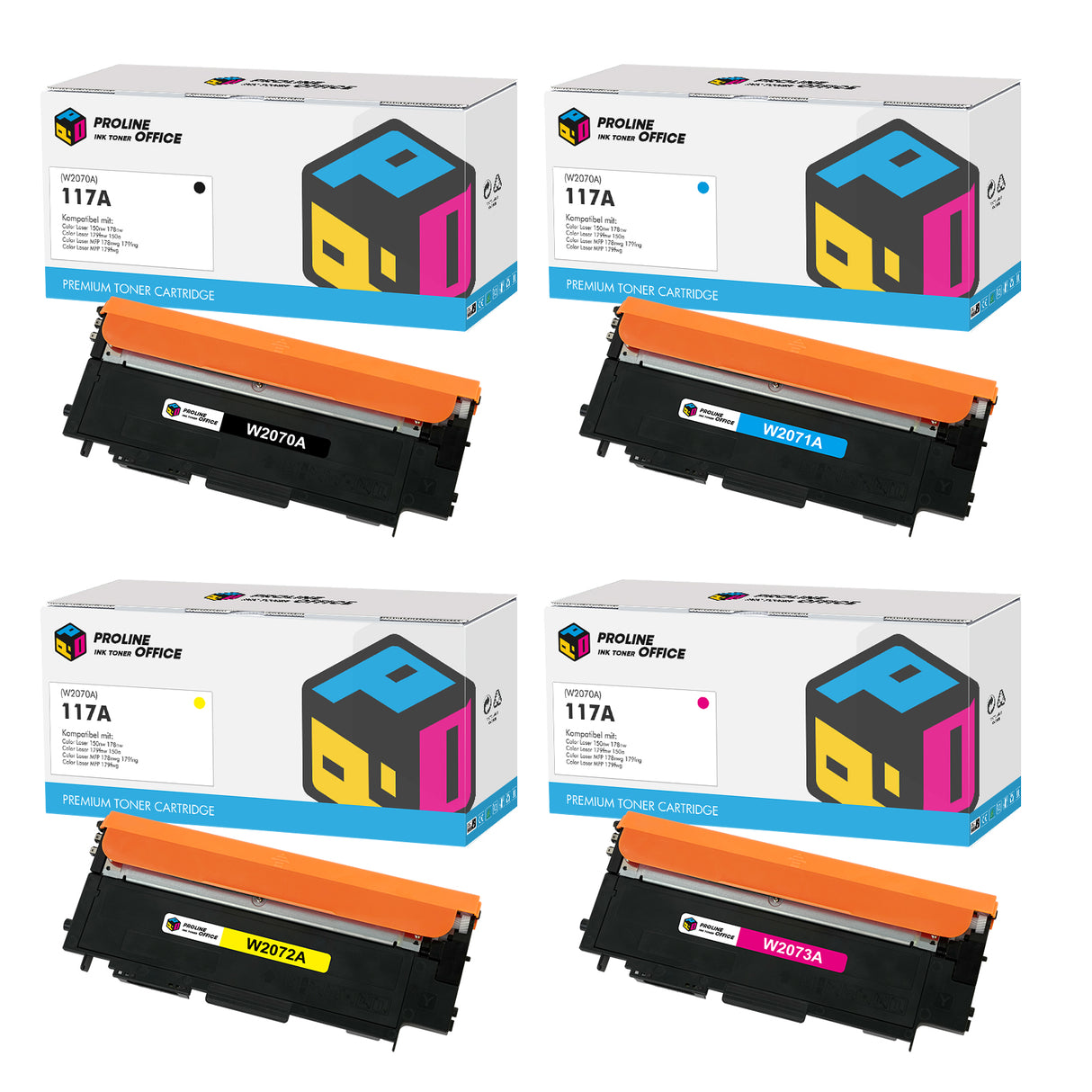 HP 117A Toner 4pk