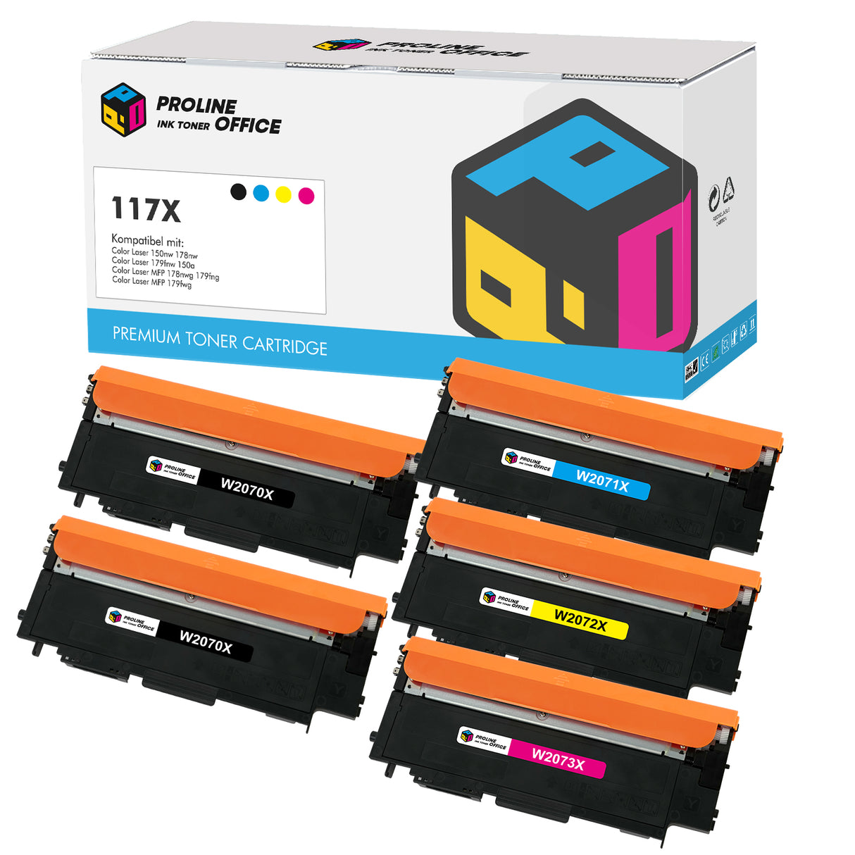 HP Color Laser 150a Toner 5pk