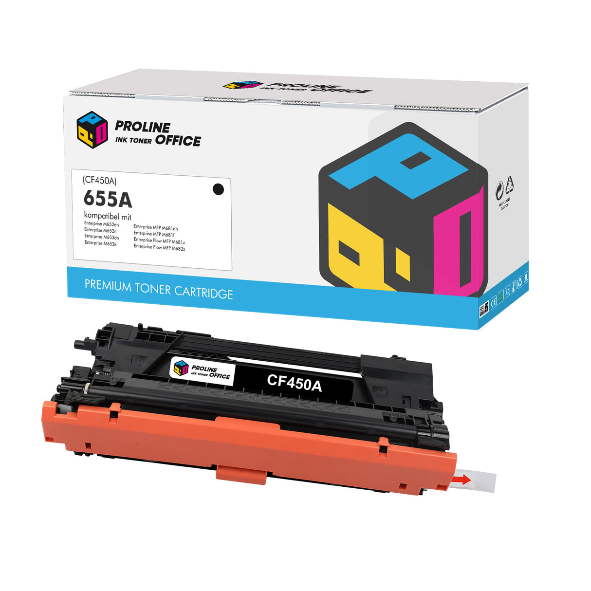 Kompatibel HP 655A Toner Schwarz