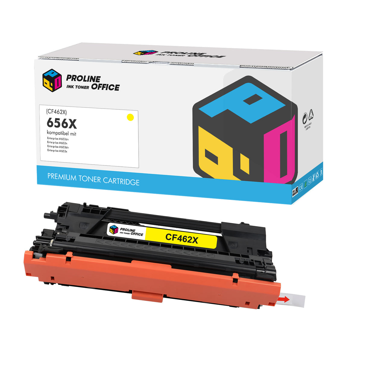 Kompatibel HP 656X Toner Gelb