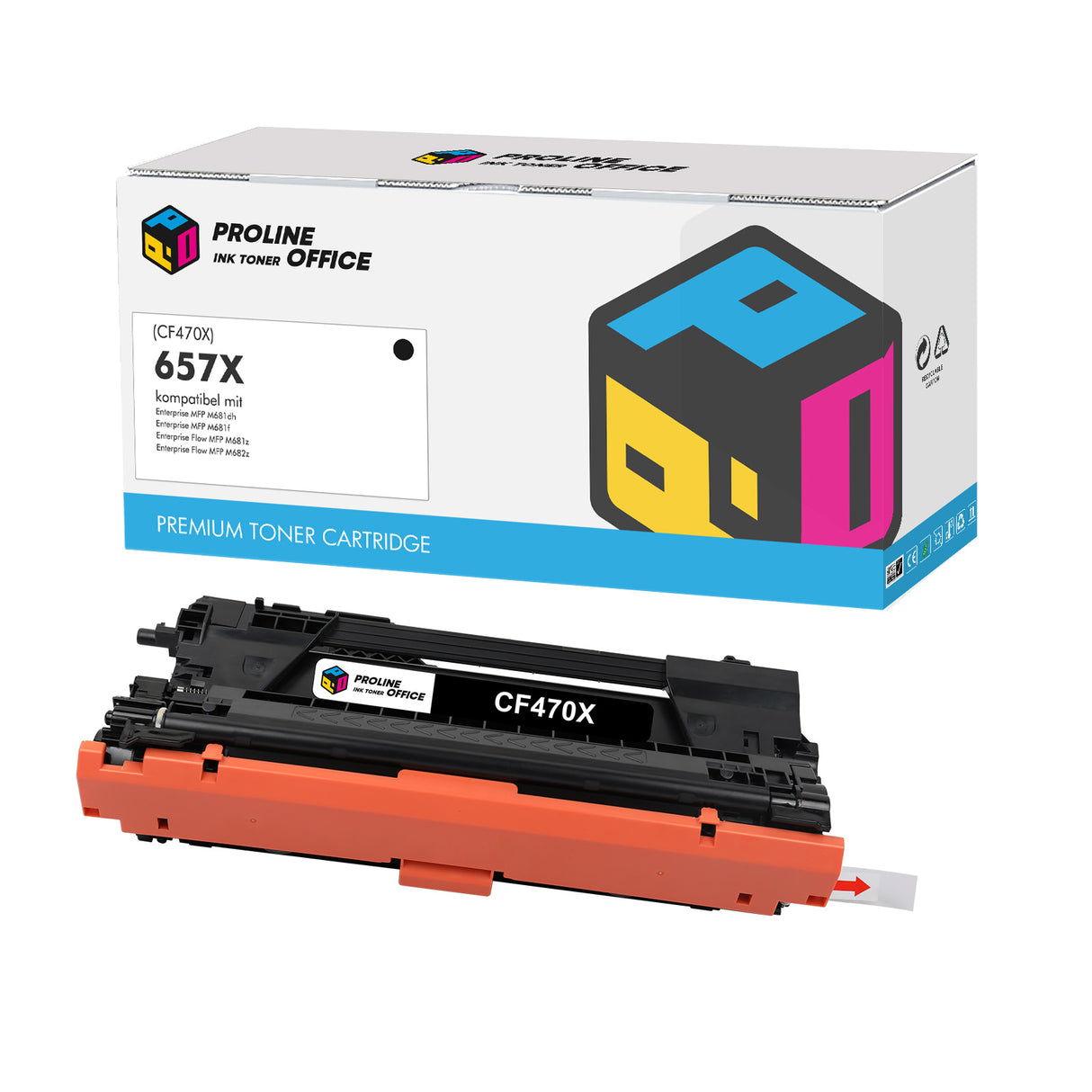 Kompatibel HP 657X Toner Schwarz