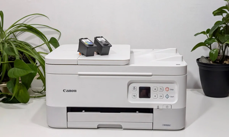 Wie behebt man ein orangefarbenes Licht an einem Canon Drucker?
