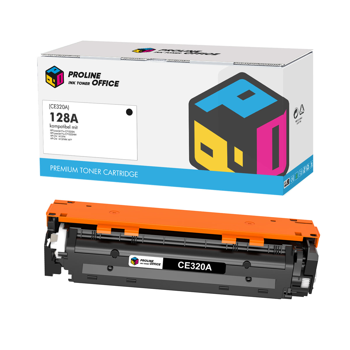 Kompatibel HP 128A CE320A Toner Schwarz