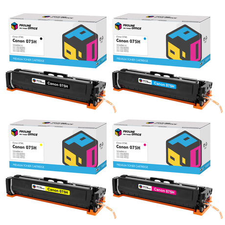 Kompatibel Canon 075H Toner Patronen 4PK