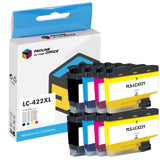 Kompatibel Brother LC-422 LC-422XL LC422 LC422XL Druckerpatronen CMYK Multipack