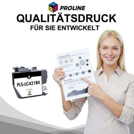 Brother LC-421XLBK Druckerpatrone Schwarz