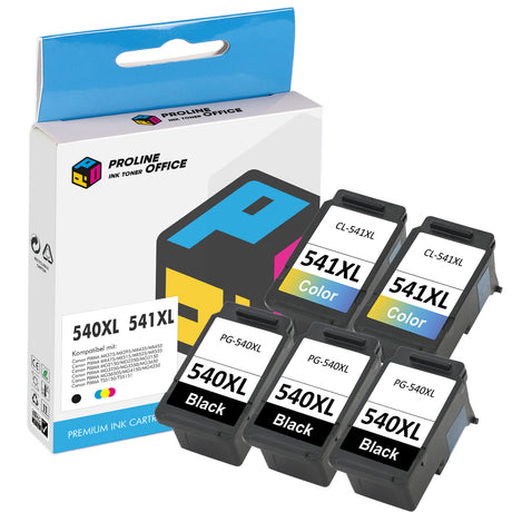 Canon 540XL 541XL 5PK
