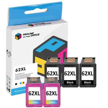 HP 62XL 5PK