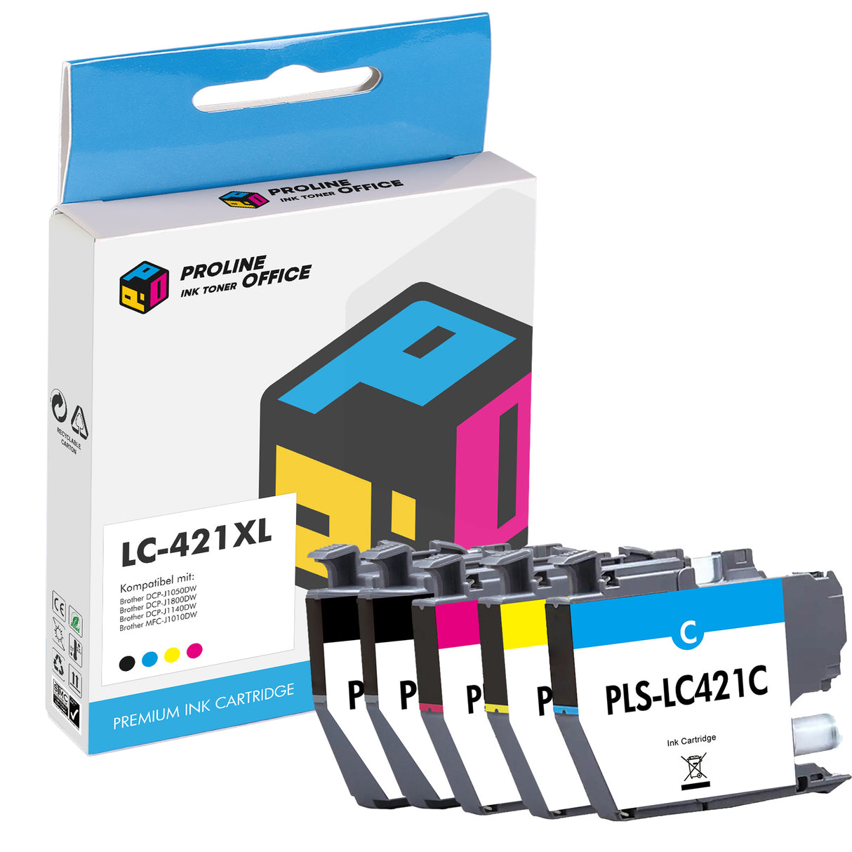 Kompatibel Brother LC-421XL Druckerpatronen Multipack