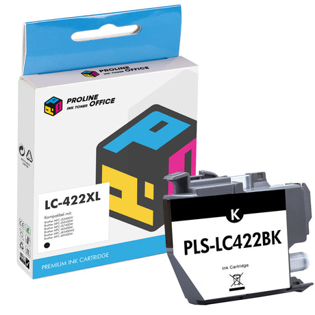 Kompatibel Brother LC-422XLBK Druckerpatrone Schwarz