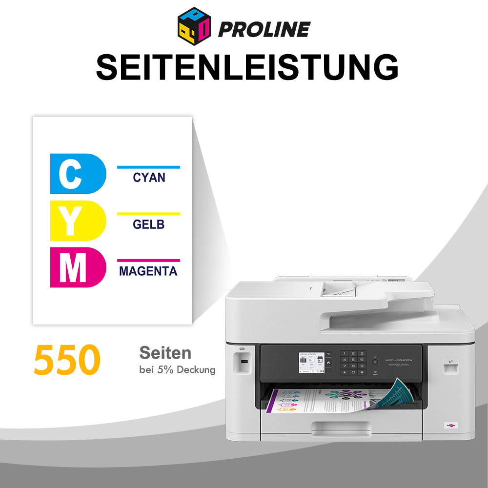 Kompatibel Brother LC-422Y LC-422XLY LC422Y LC422XLY Druckerpatrone Gelb