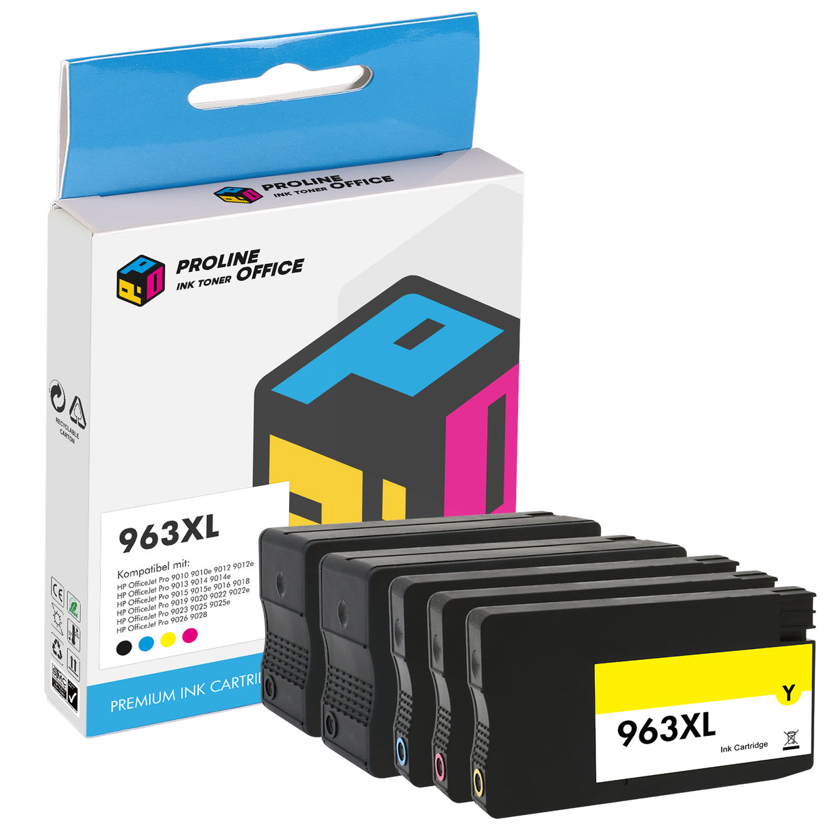 HP Officejet Pro 9010e Druckerpatrone Set 5PK
