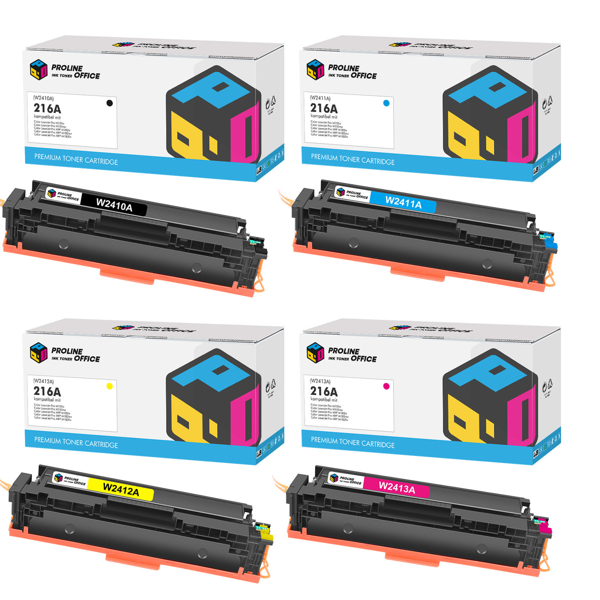 Set Hp Kit Kompatibel HP Color LaserJet Pro MFP M183fw Toner Set – ProlineOffice