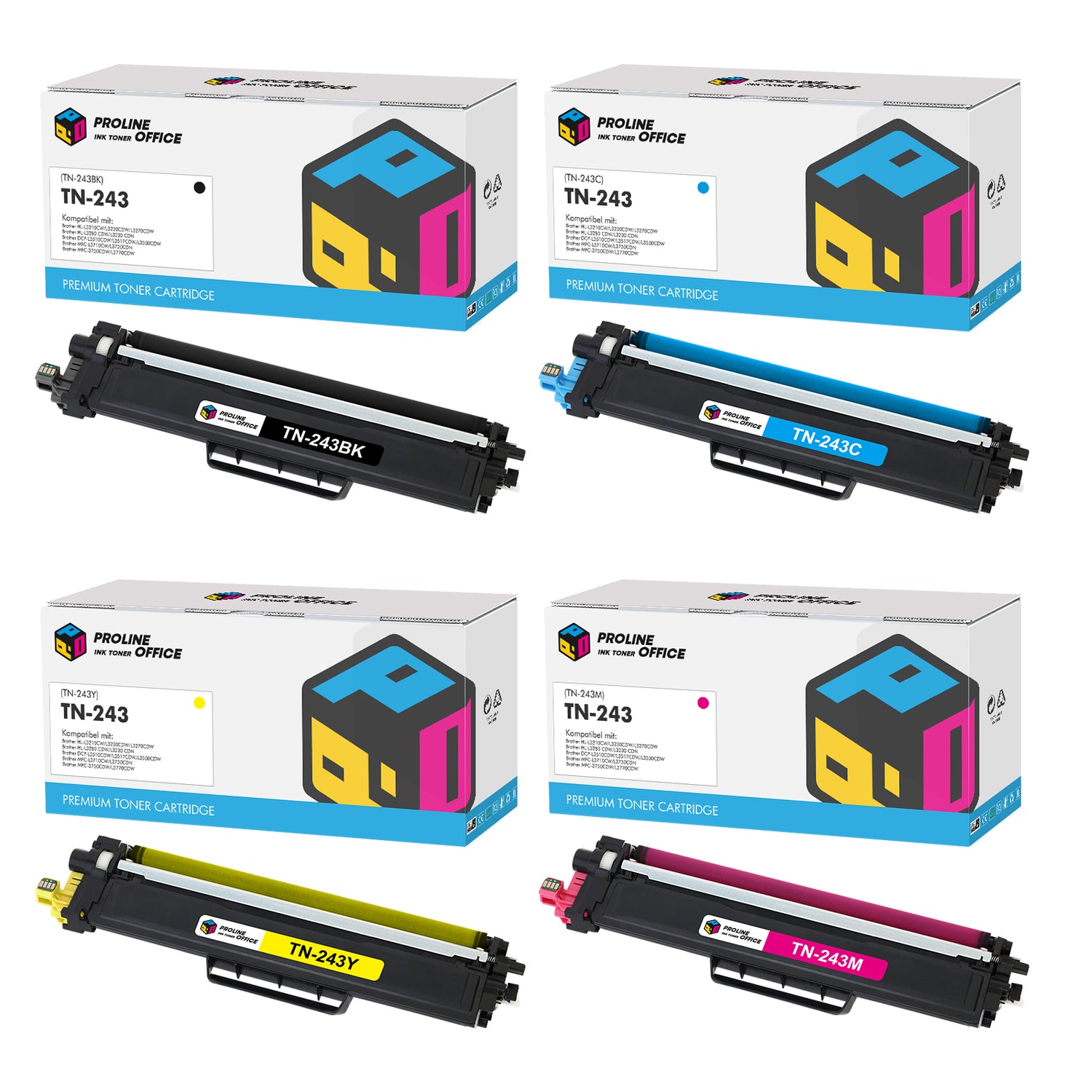 Kompatibel Brother HL-L3270CDW Toner Set – ProlineOffice