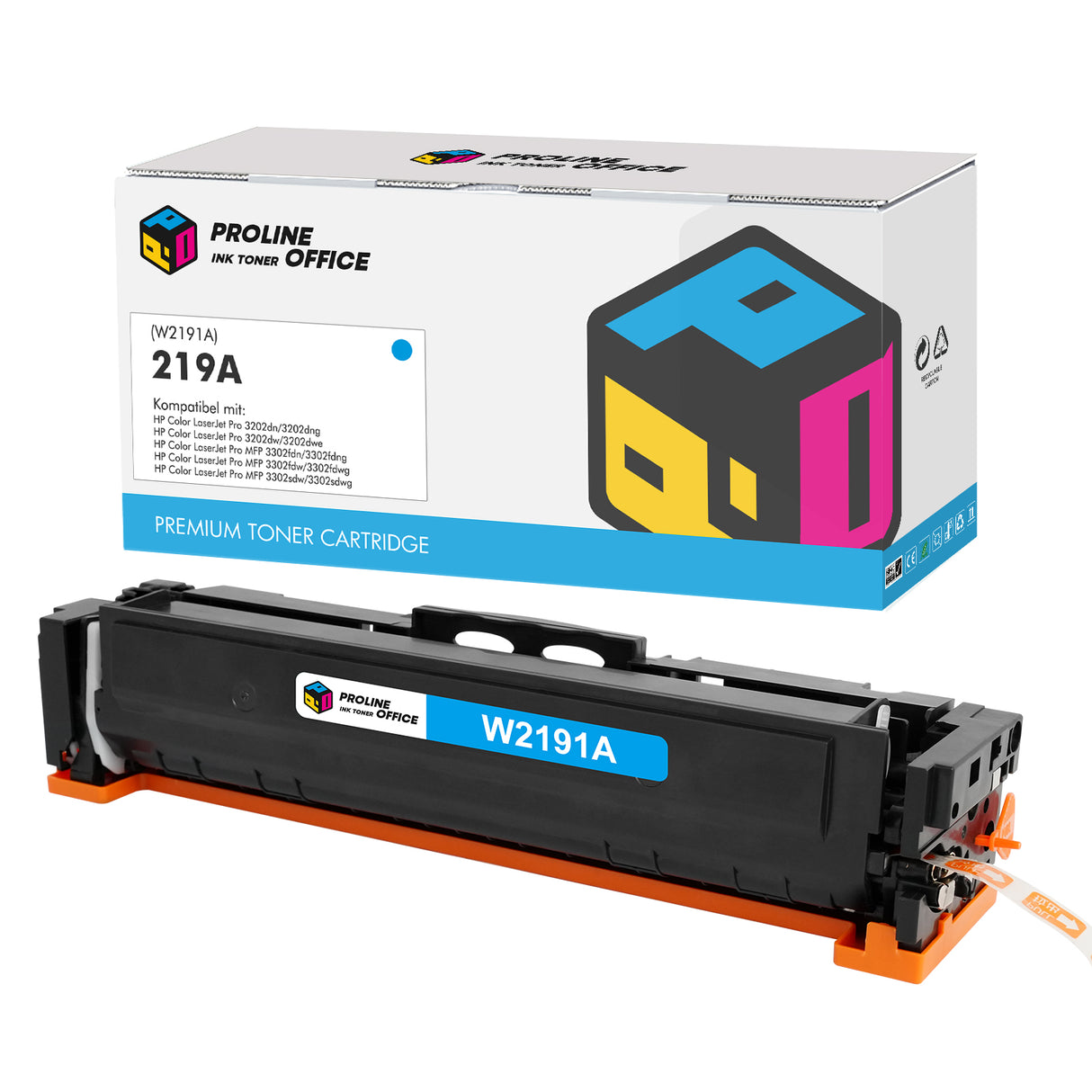 Kompatibel HP 219A Toner Cyan