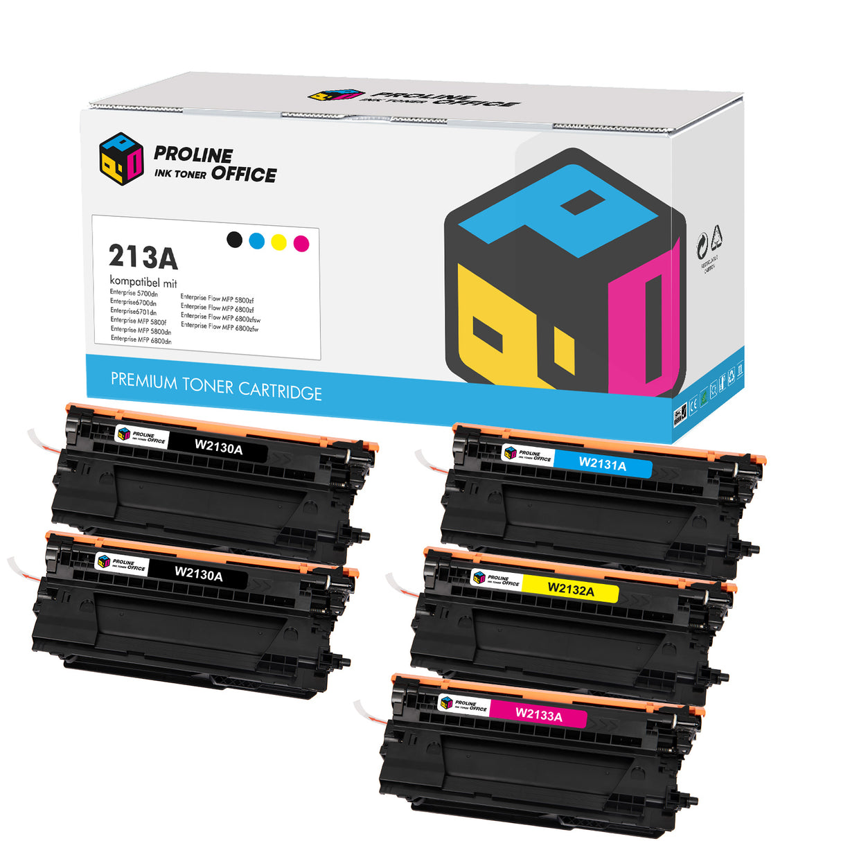 HP Color Laserjet Enterprise MFP 5800dn Toner - 213A